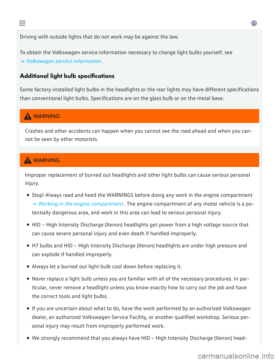 VOLKSWAGEN GOLF 7 2016  Owners Manual 