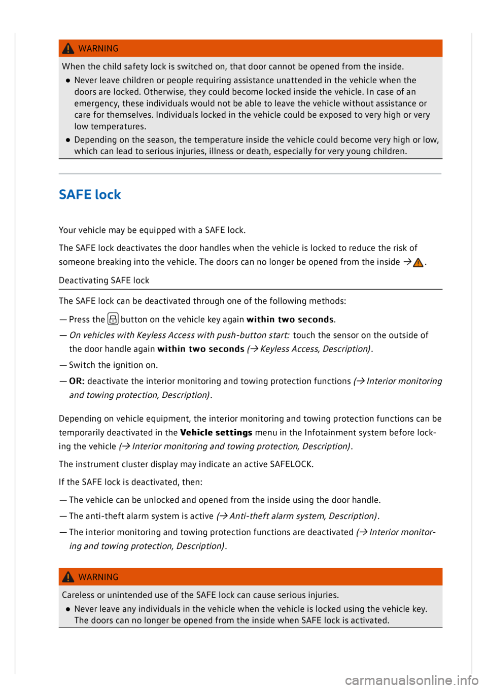 VOLKSWAGEN GOLF MK8 2020  Owners Manual 