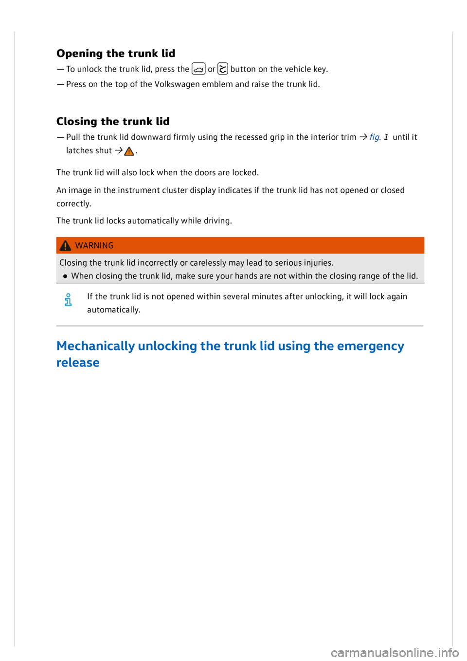 VOLKSWAGEN GOLF MK8 2020  Owners Manual 