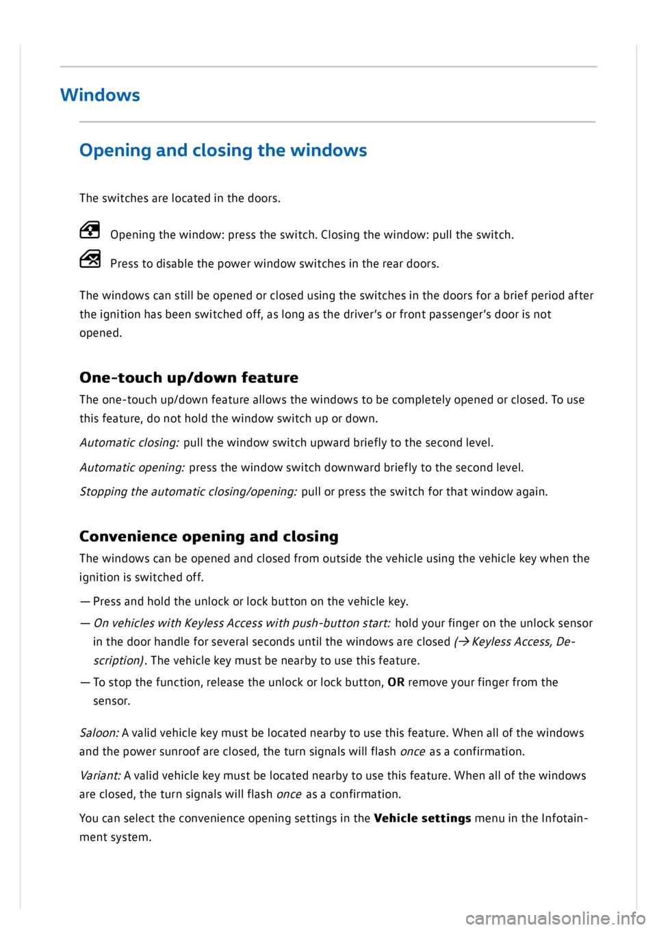 VOLKSWAGEN GOLF MK8 2020  Owners Manual 