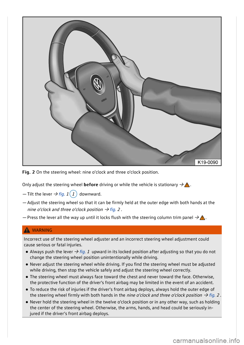 VOLKSWAGEN GOLF MK8 2020  Owners Manual 