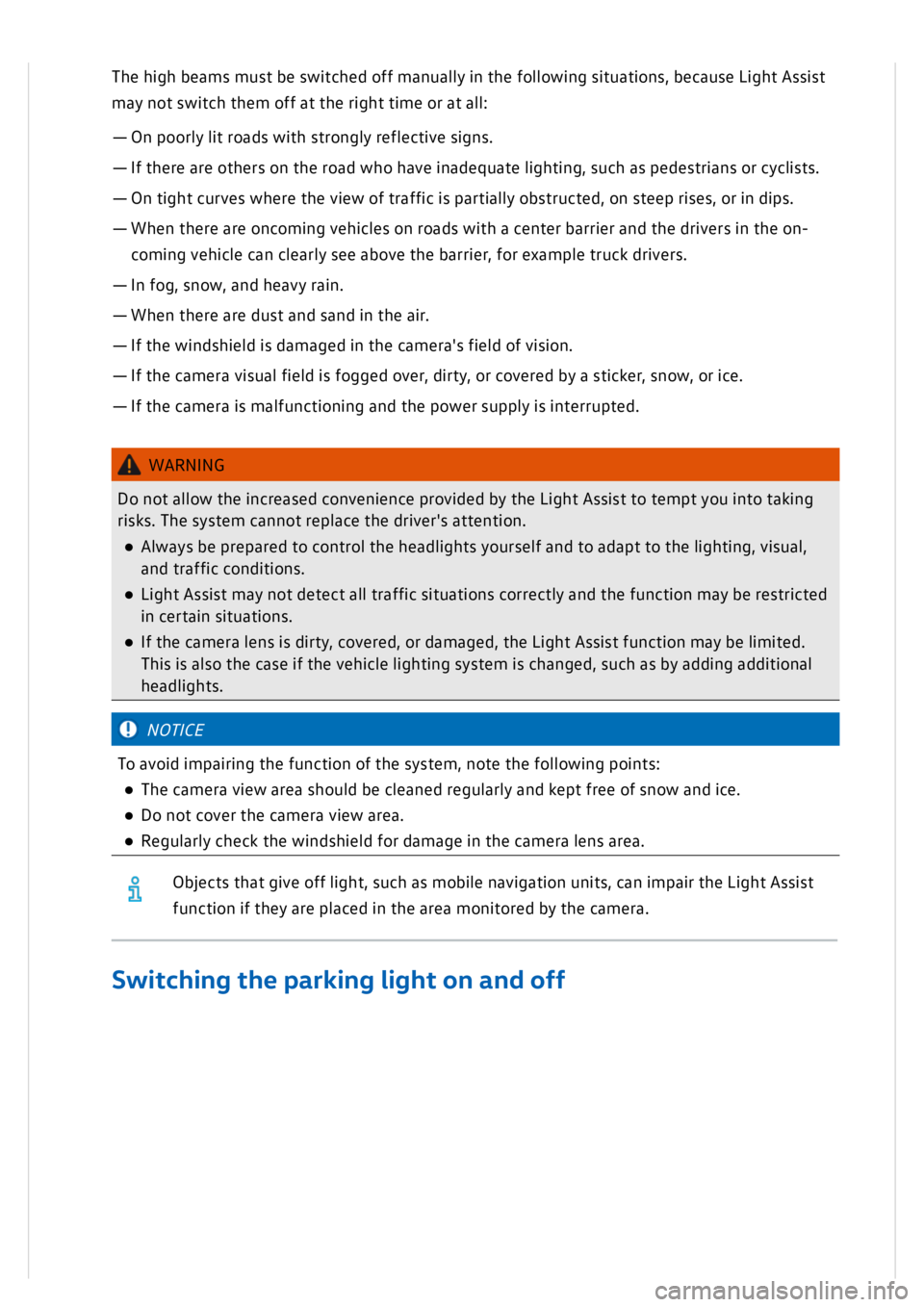 VOLKSWAGEN GOLF MK8 2020  Owners Manual 