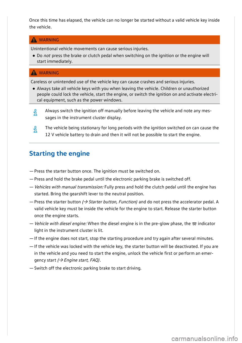 VOLKSWAGEN GOLF MK8 2020  Owners Manual 