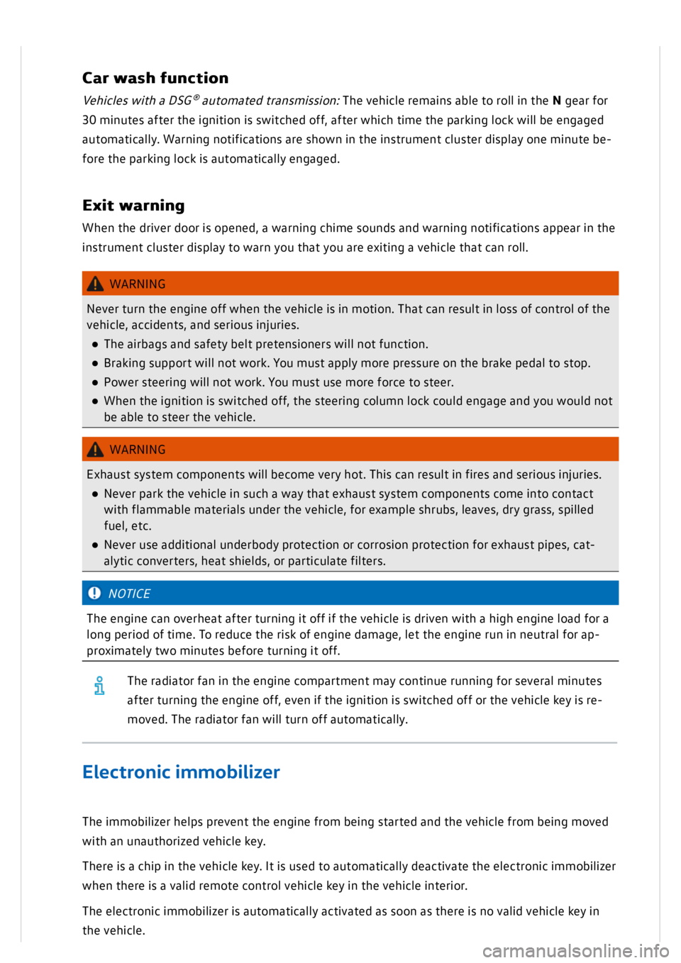 VOLKSWAGEN GOLF MK8 2020  Owners Manual 