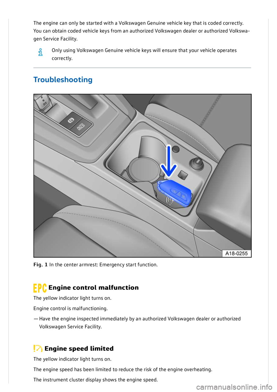 VOLKSWAGEN GOLF MK8 2020  Owners Manual 