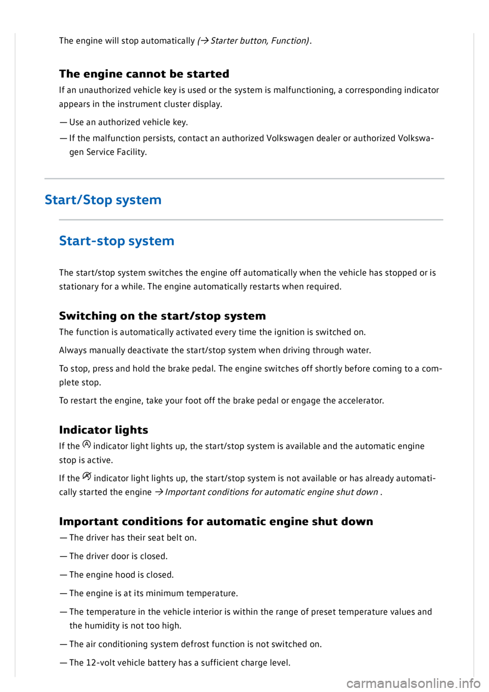 VOLKSWAGEN GOLF MK8 2020  Owners Manual 