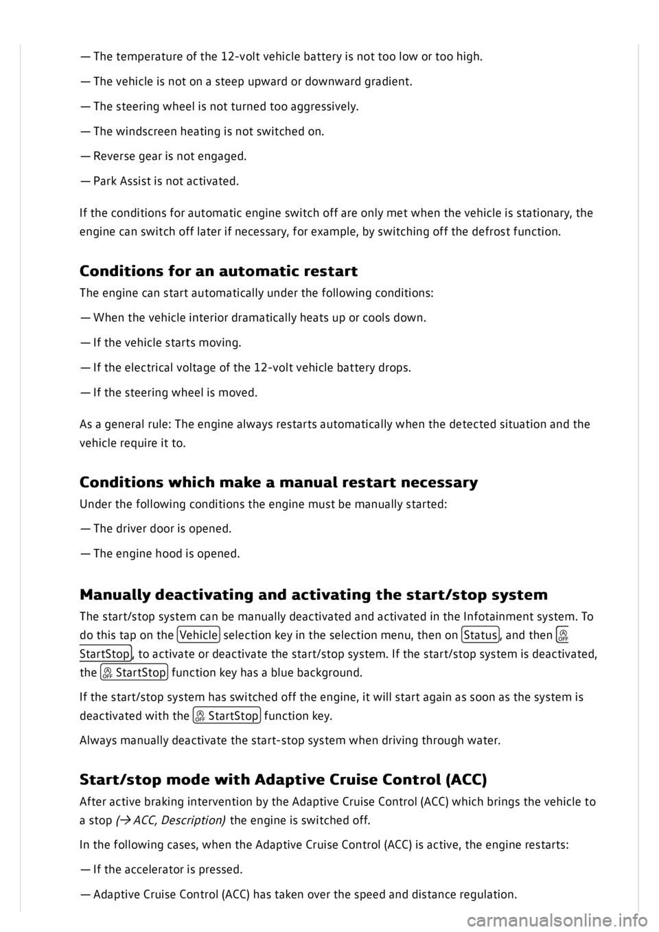 VOLKSWAGEN GOLF MK8 2020  Owners Manual 
