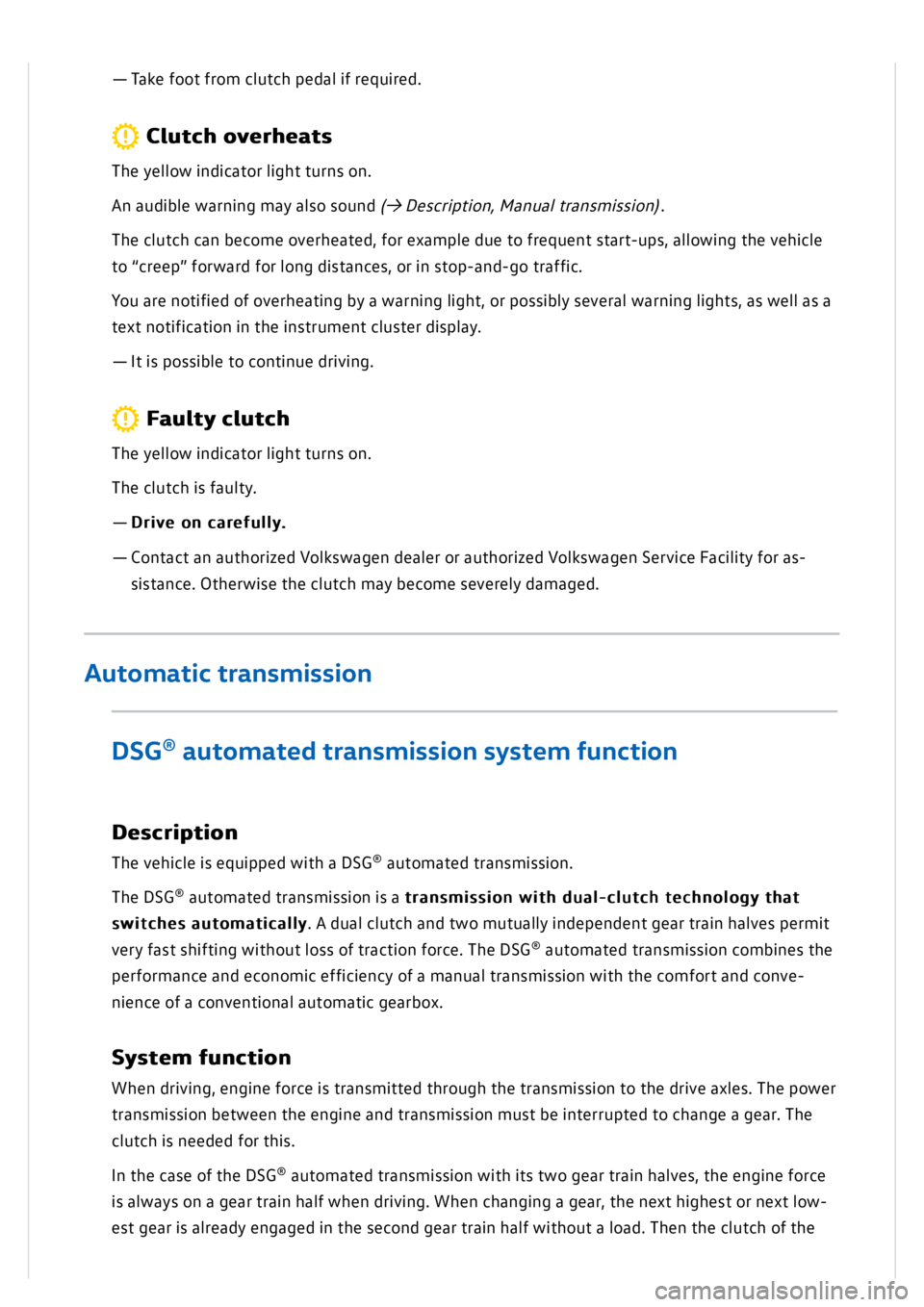 VOLKSWAGEN GOLF MK8 2020  Owners Manual 