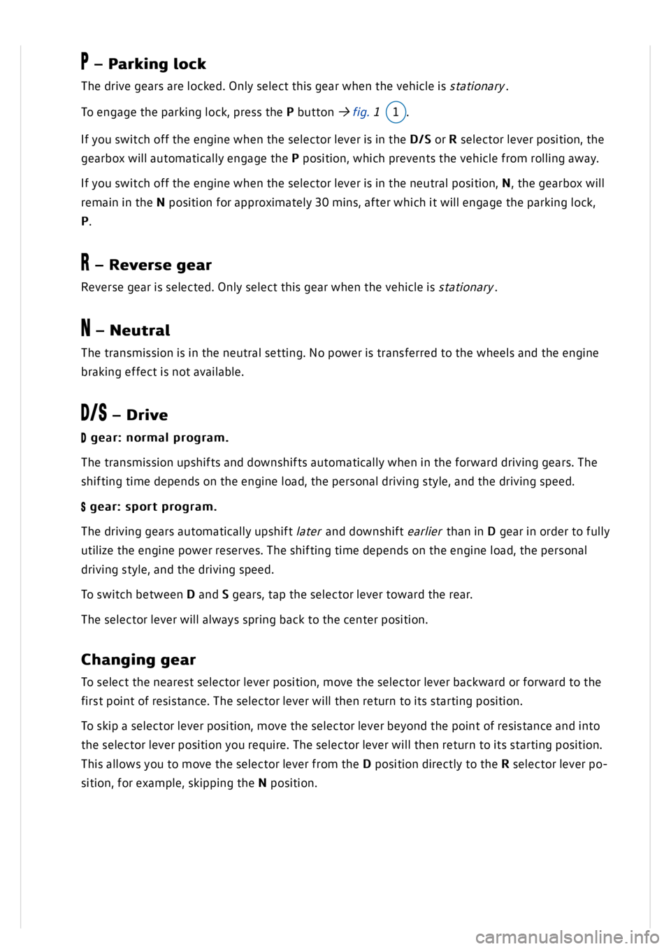 VOLKSWAGEN GOLF MK8 2020  Owners Manual 