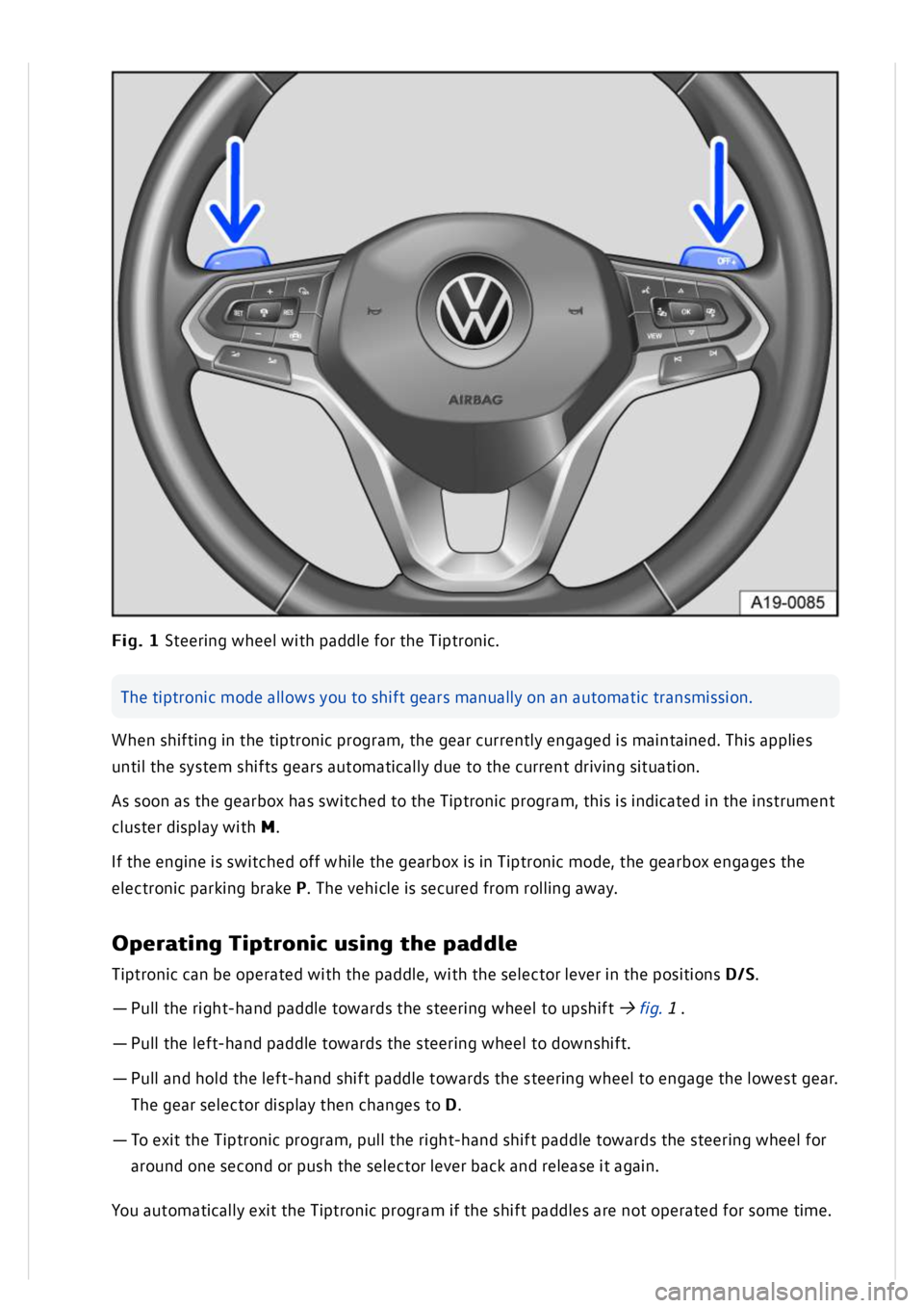 VOLKSWAGEN GOLF MK8 2020  Owners Manual 