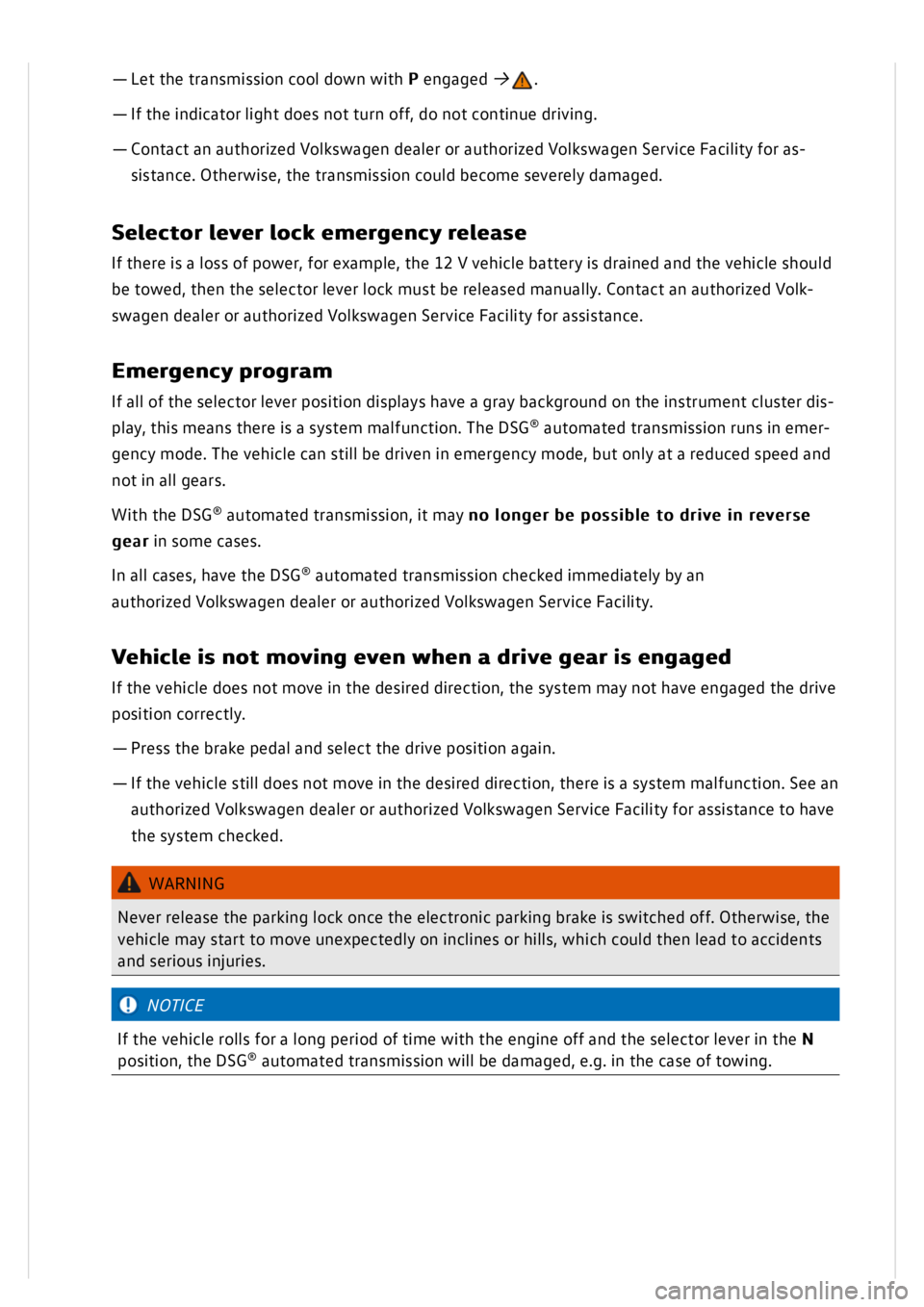 VOLKSWAGEN GOLF MK8 2020  Owners Manual 
