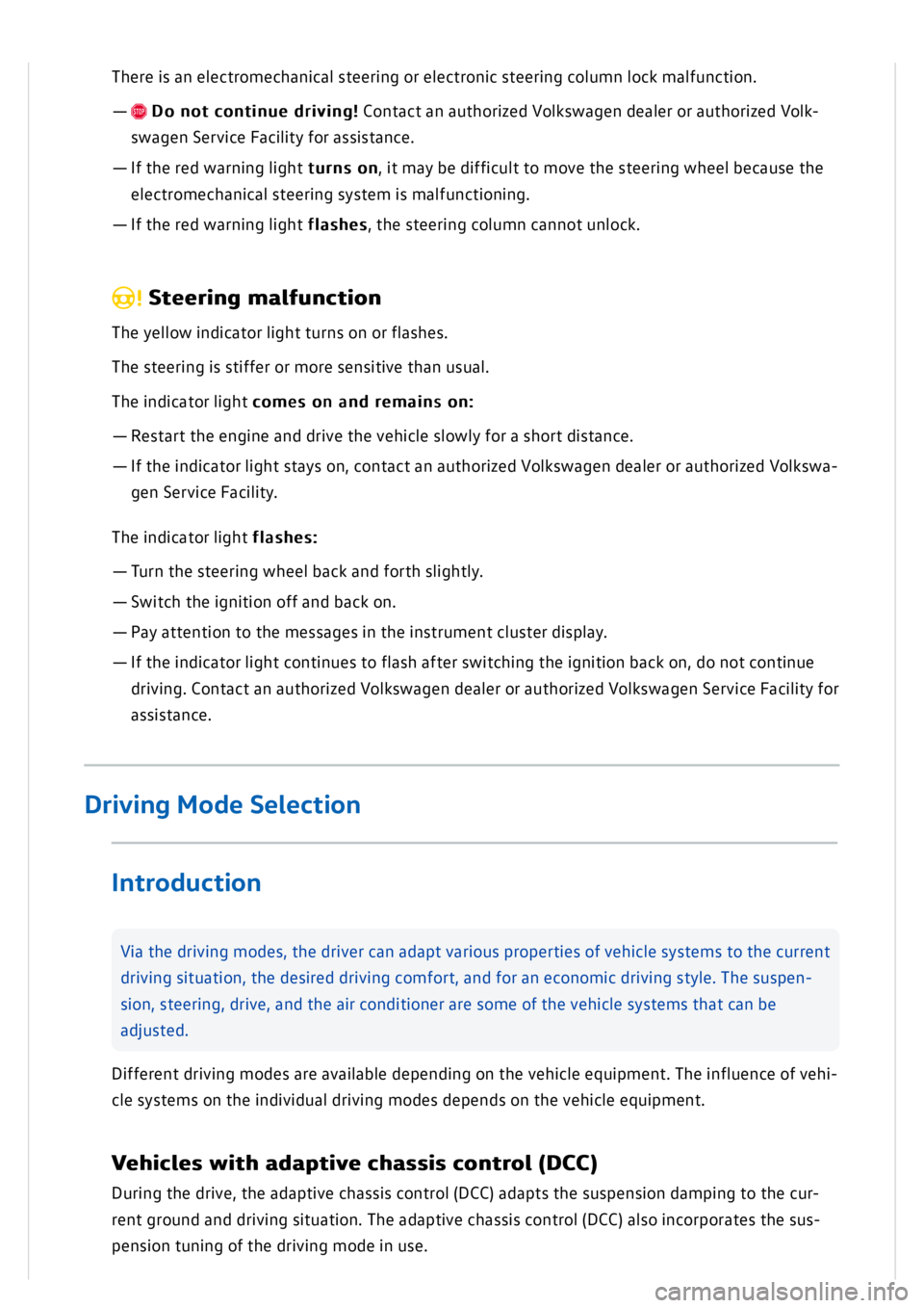 VOLKSWAGEN GOLF MK8 2020  Owners Manual 