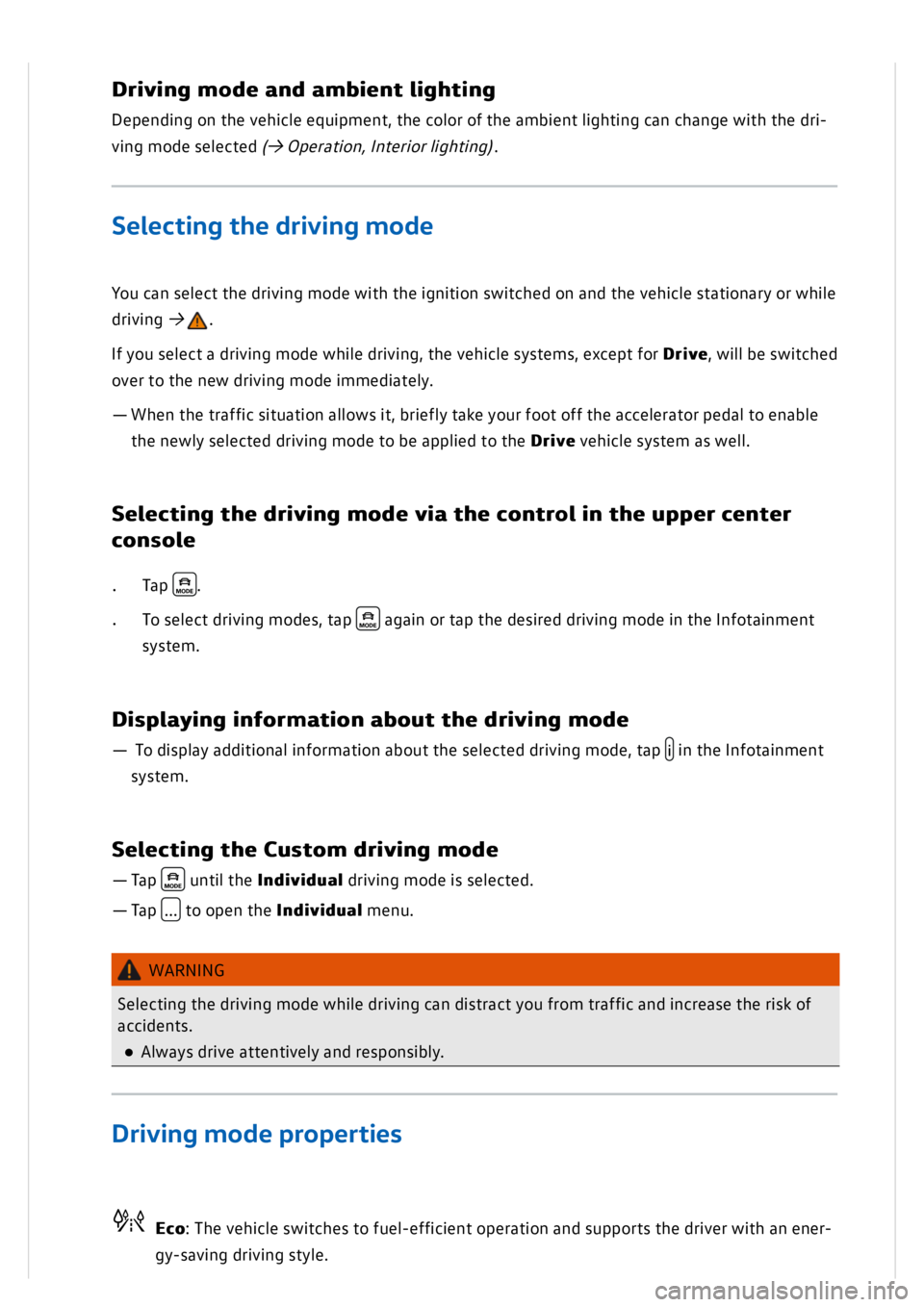 VOLKSWAGEN GOLF MK8 2020  Owners Manual 