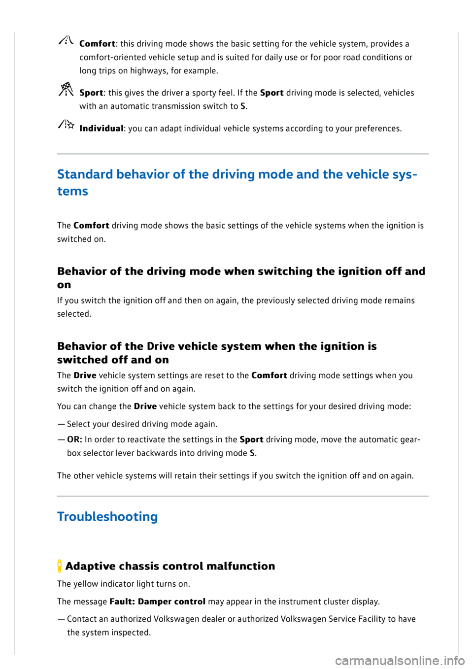 VOLKSWAGEN GOLF MK8 2020  Owners Manual 