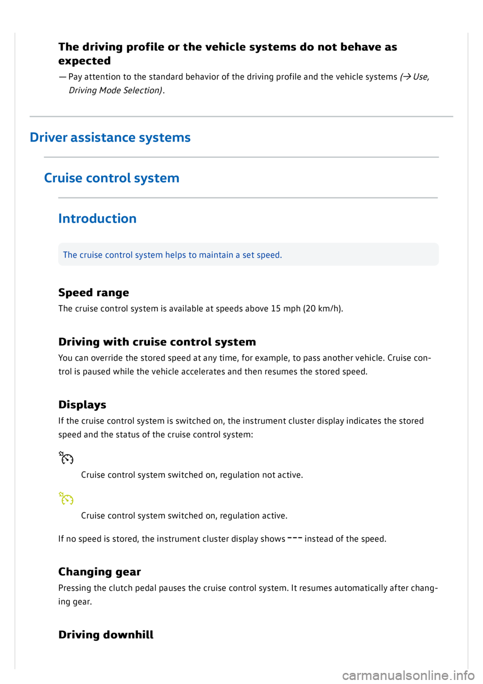 VOLKSWAGEN GOLF MK8 2020  Owners Manual 