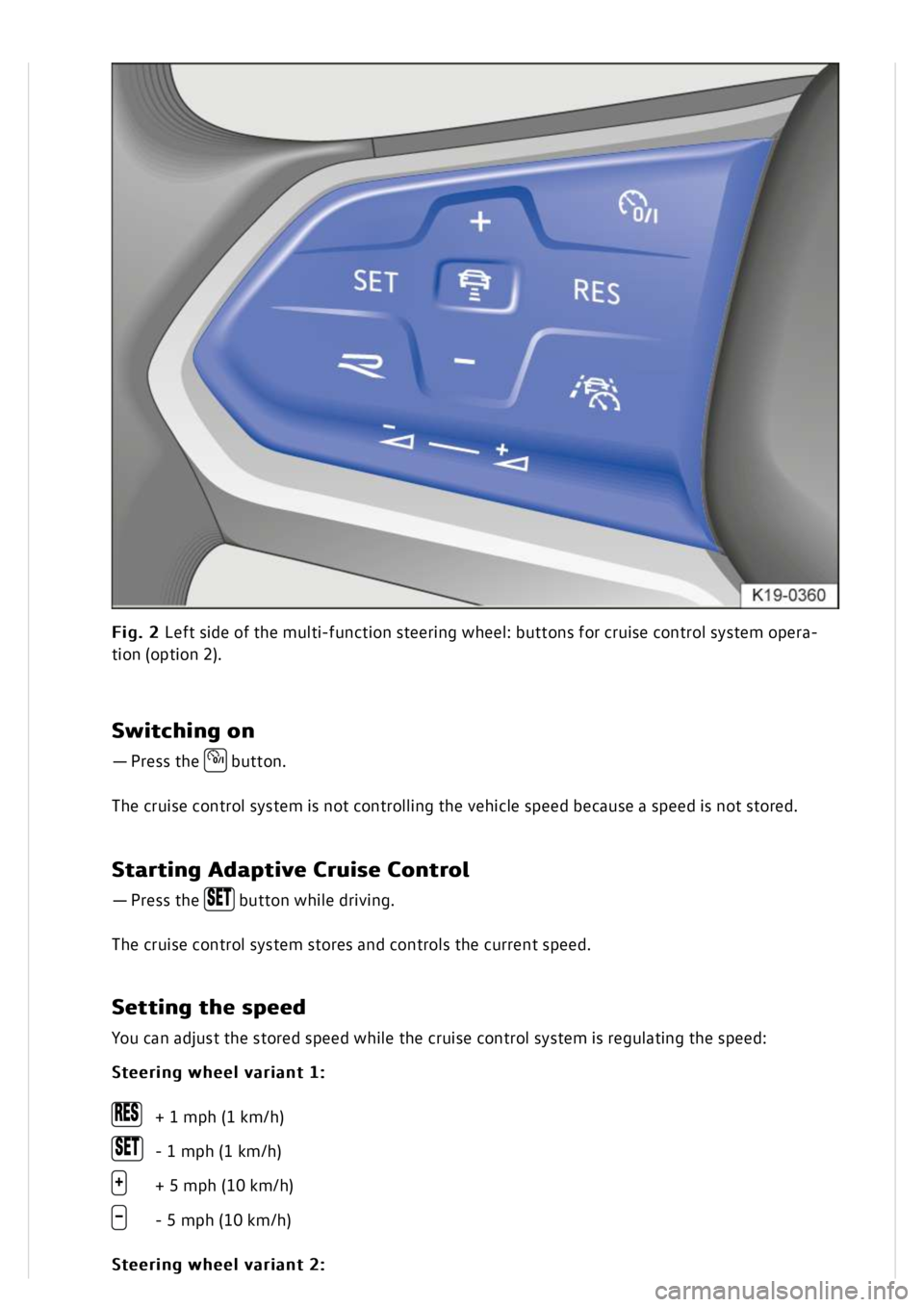 VOLKSWAGEN GOLF MK8 2020  Owners Manual 