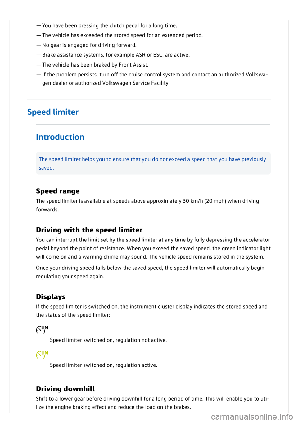 VOLKSWAGEN GOLF MK8 2020  Owners Manual 
