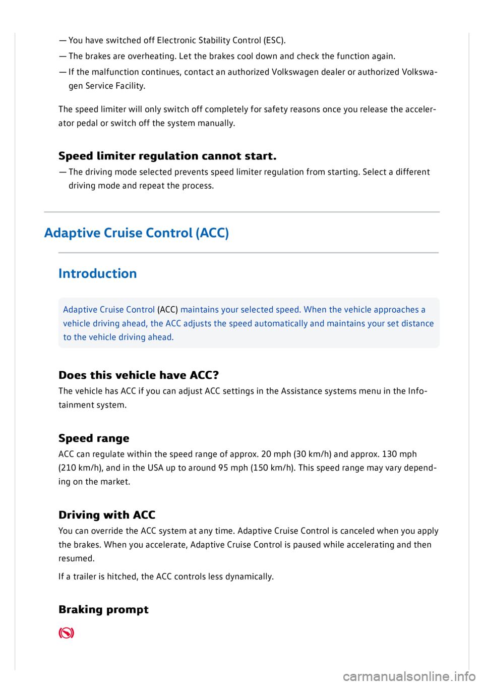 VOLKSWAGEN GOLF MK8 2020  Owners Manual 