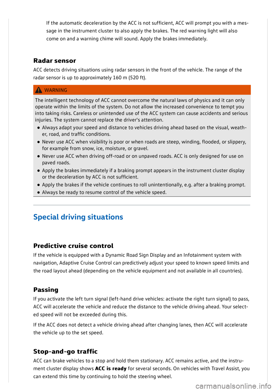 VOLKSWAGEN GOLF MK8 2020  Owners Manual 