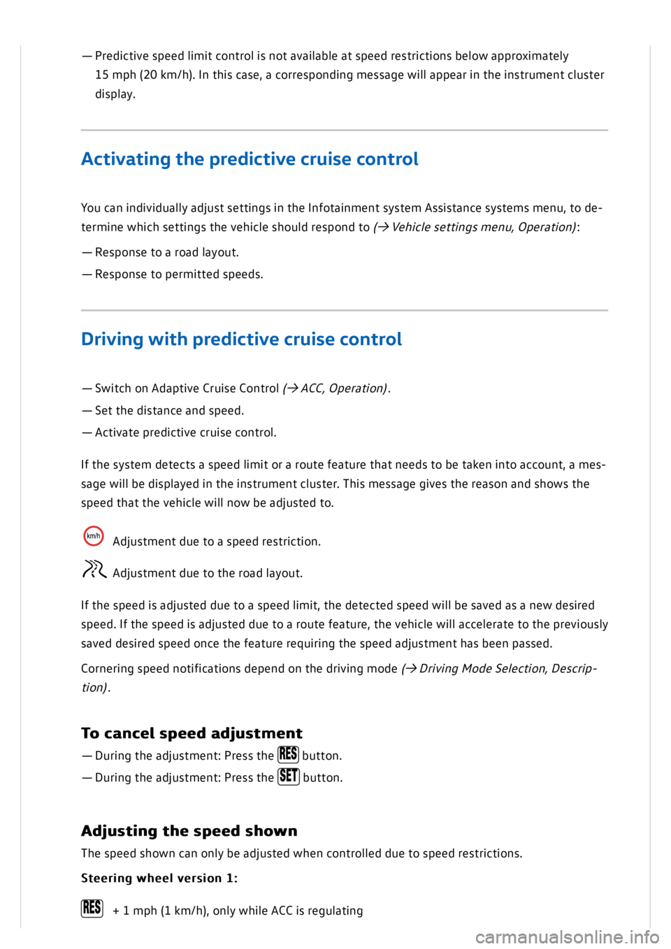 VOLKSWAGEN GOLF MK8 2020  Owners Manual 