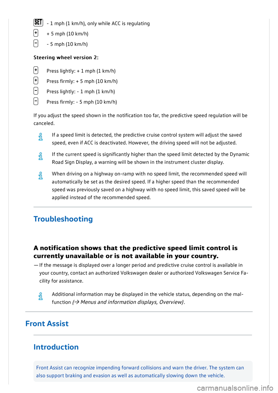 VOLKSWAGEN GOLF MK8 2020  Owners Manual 