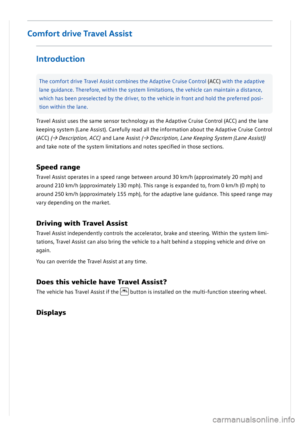 VOLKSWAGEN GOLF MK8 2020  Owners Manual 