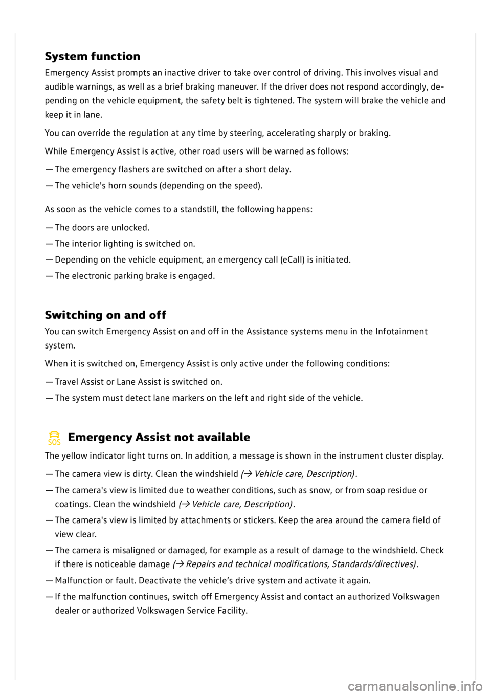 VOLKSWAGEN GOLF MK8 2020  Owners Manual 