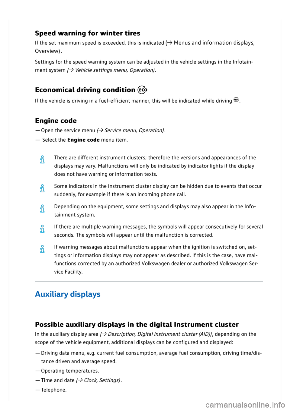 VOLKSWAGEN GOLF MK8 2020  Owners Manual 