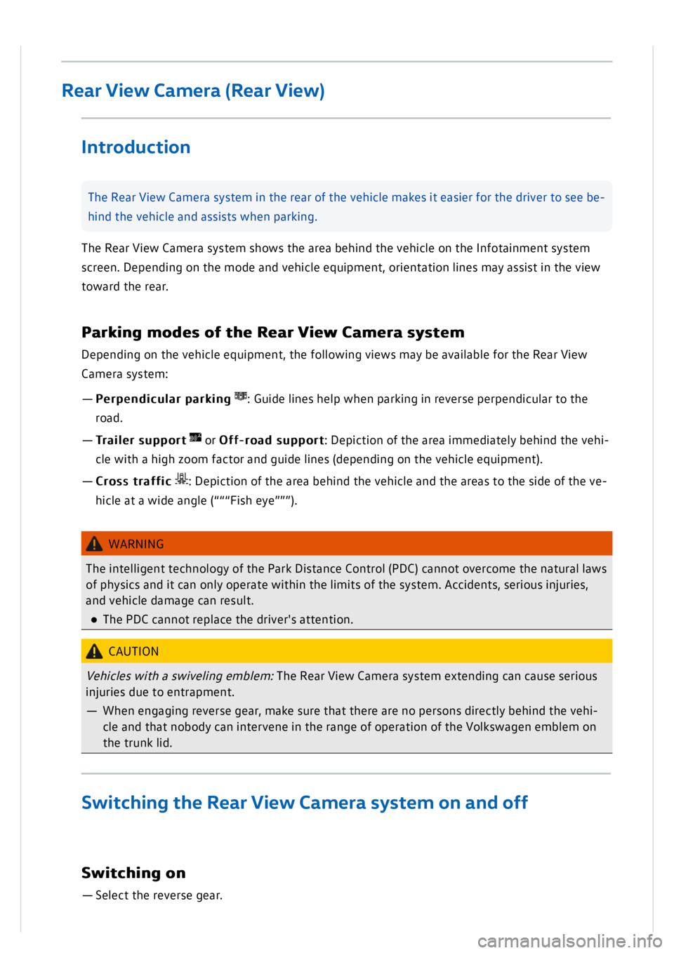 VOLKSWAGEN GOLF MK8 2020  Owners Manual 