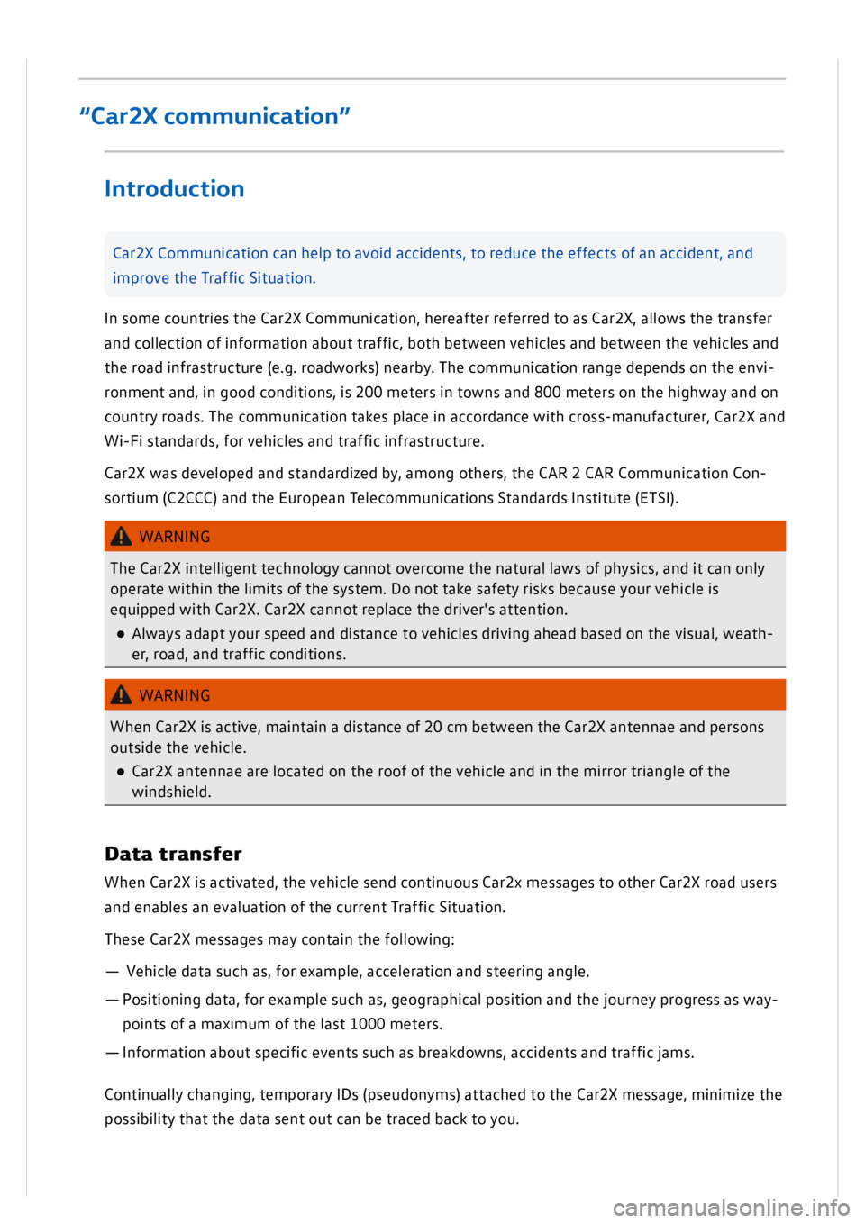 VOLKSWAGEN GOLF MK8 2020  Owners Manual 