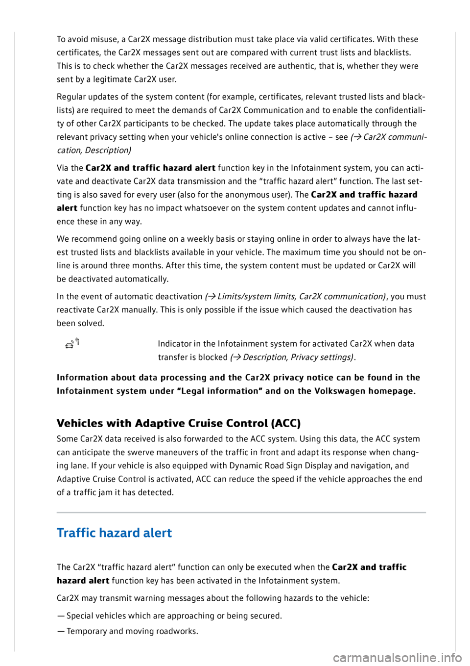 VOLKSWAGEN GOLF MK8 2020  Owners Manual 
