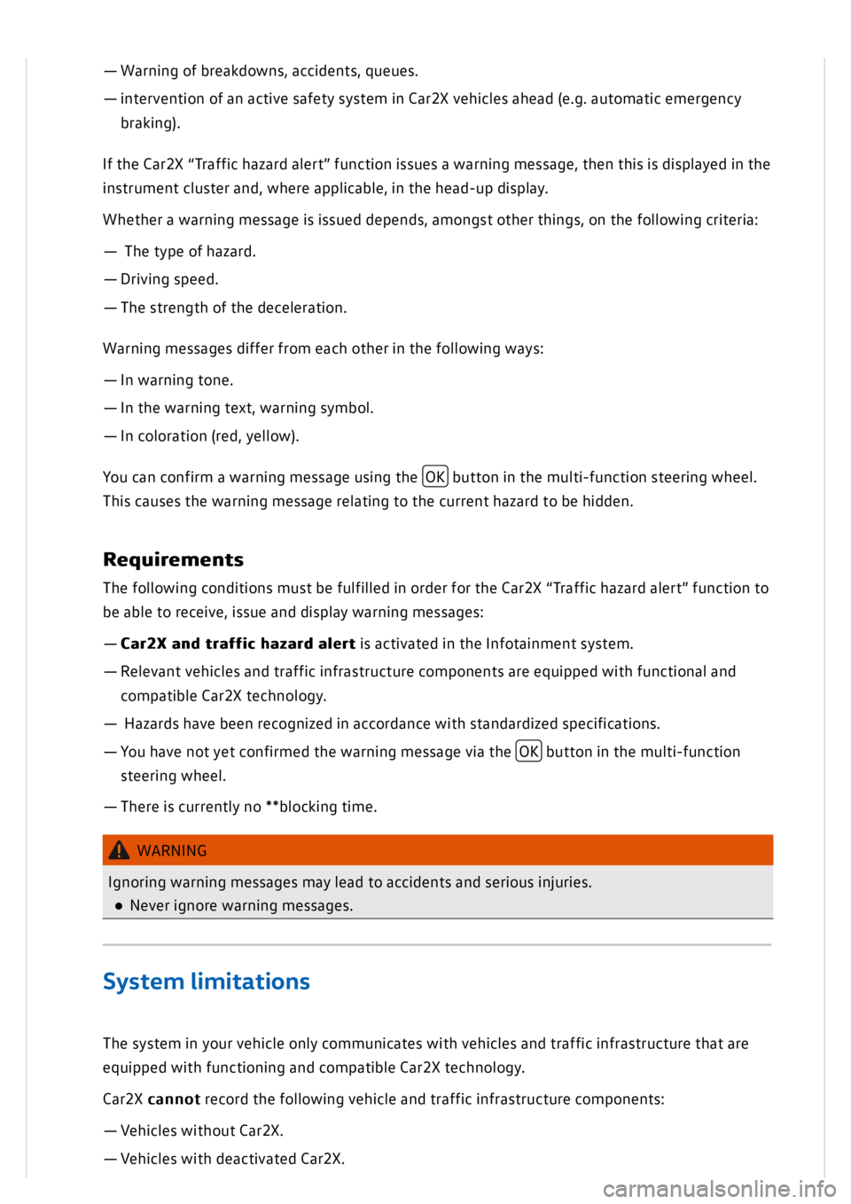 VOLKSWAGEN GOLF MK8 2020  Owners Manual 