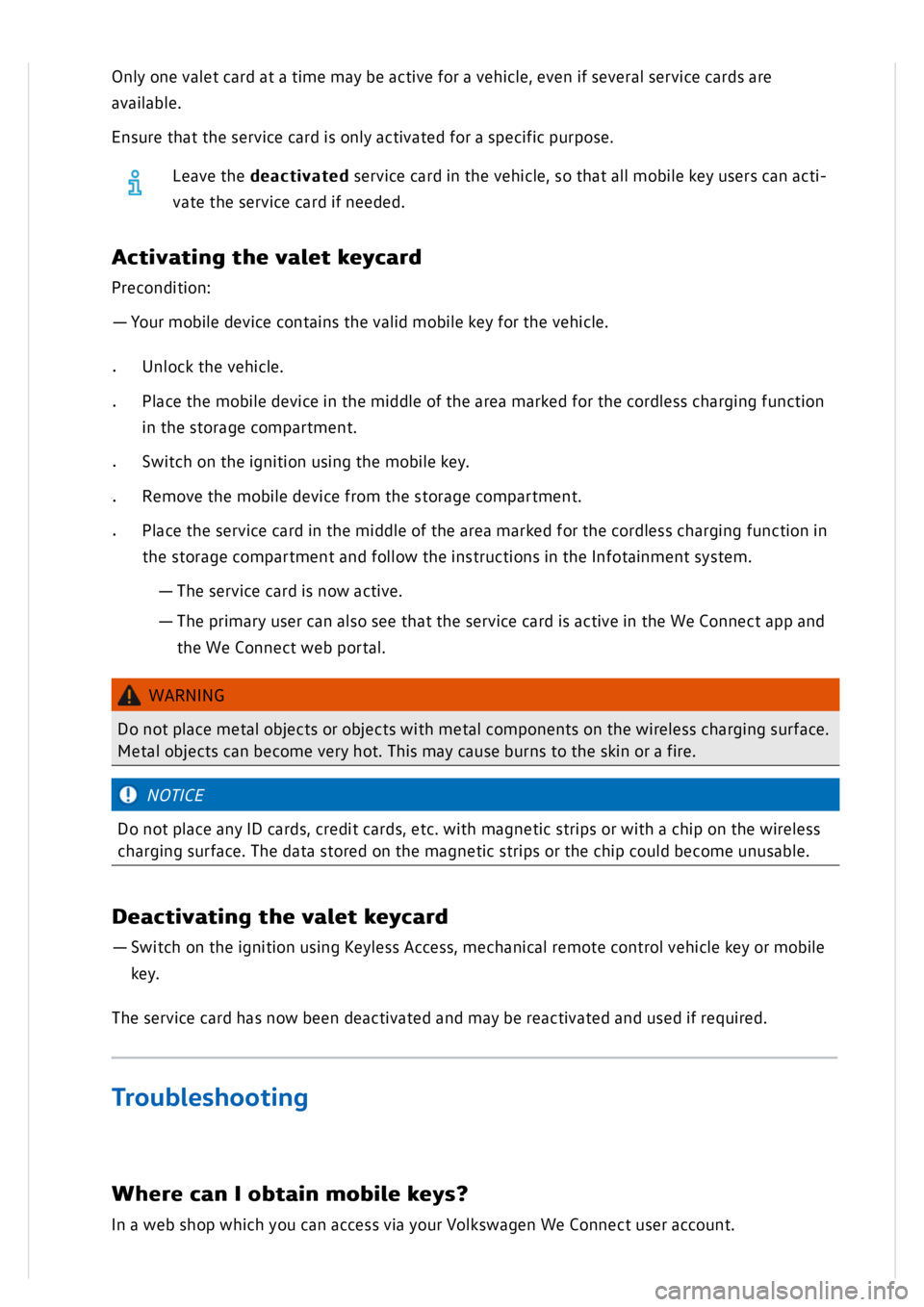 VOLKSWAGEN GOLF MK8 2020  Owners Manual 