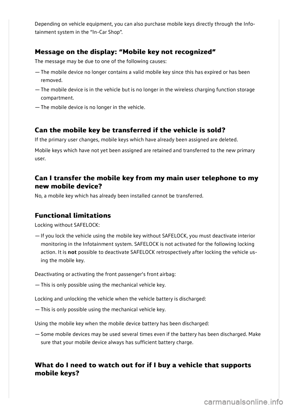 VOLKSWAGEN GOLF MK8 2020  Owners Manual 