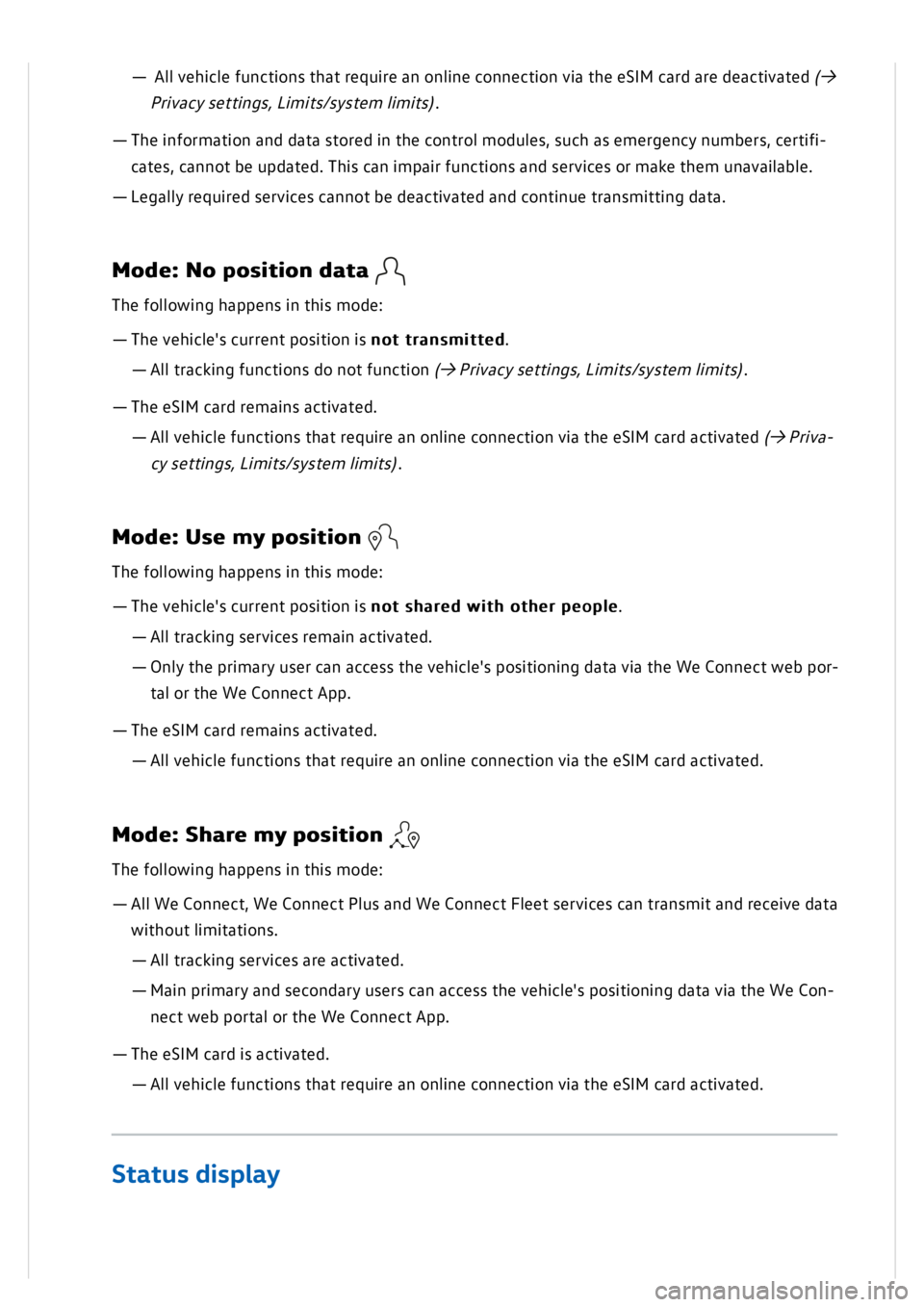 VOLKSWAGEN GOLF MK8 2020  Owners Manual 