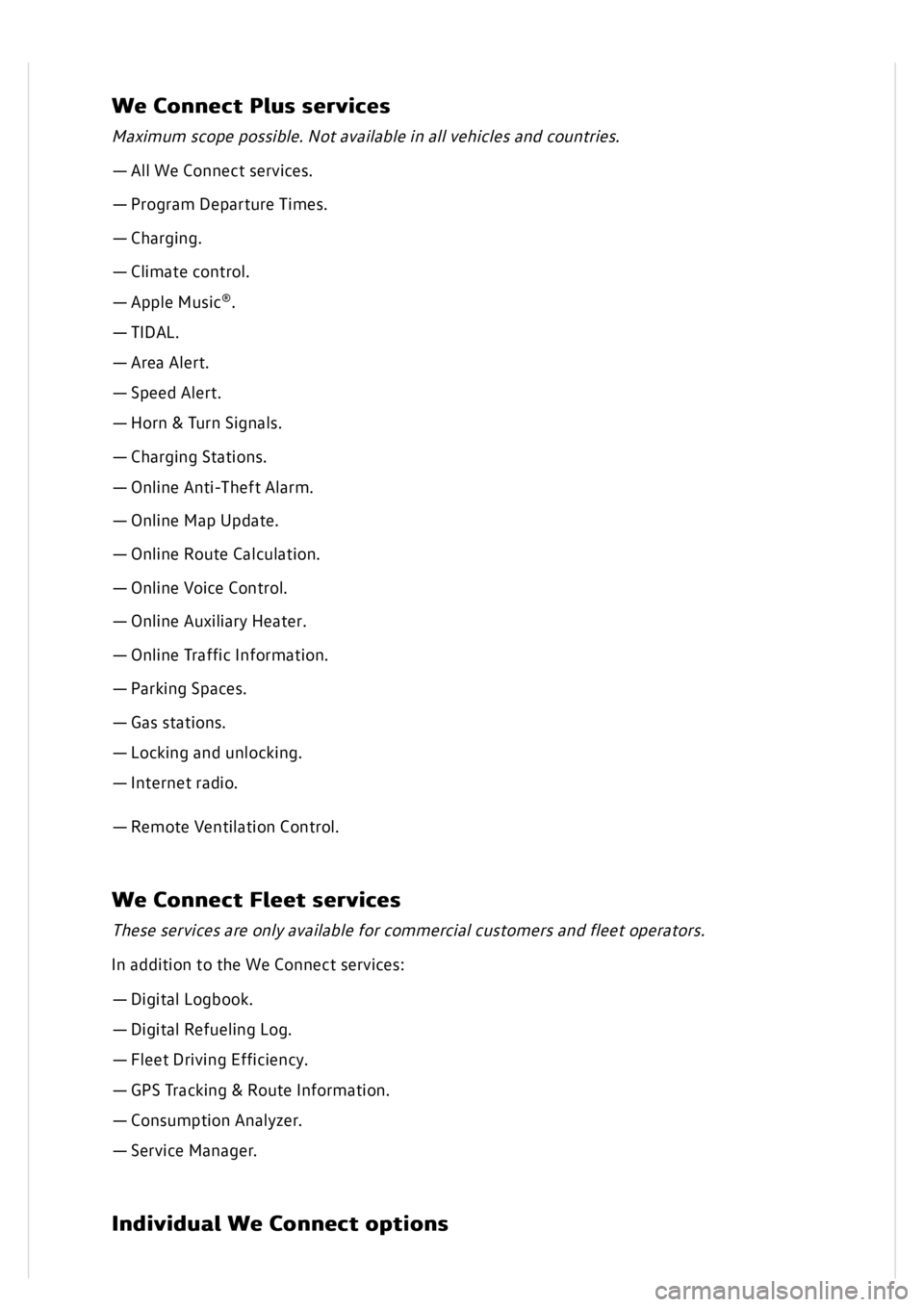 VOLKSWAGEN GOLF MK8 2020  Owners Manual 