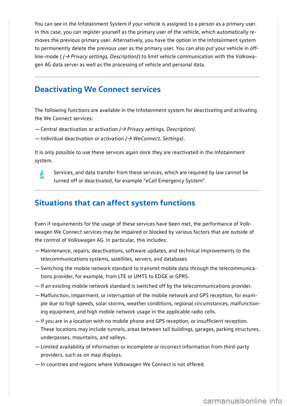 VOLKSWAGEN GOLF MK8 2020  Owners Manual 