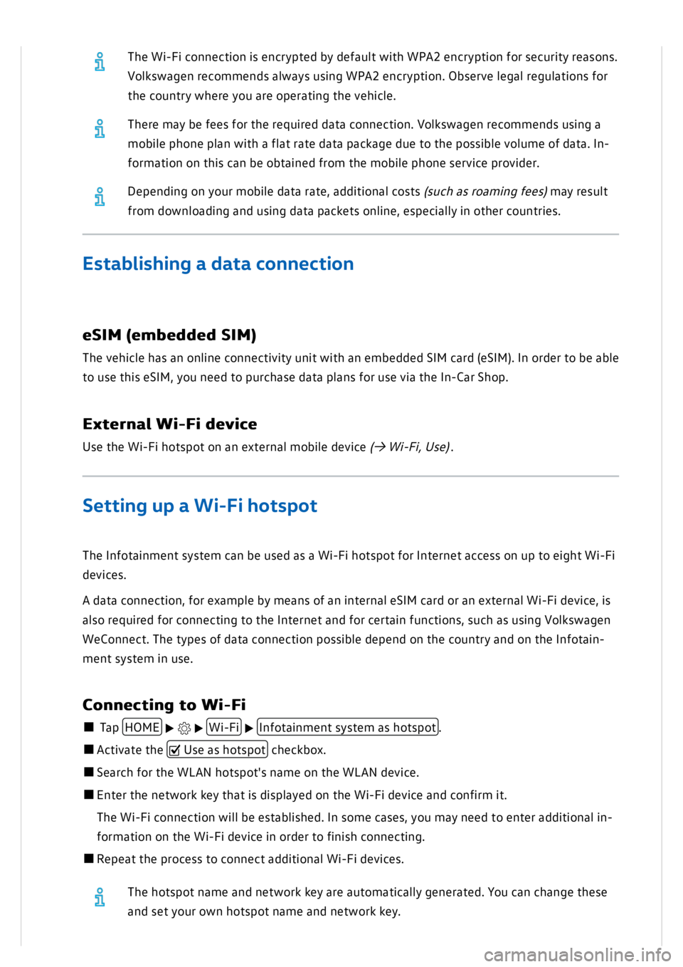 VOLKSWAGEN GOLF MK8 2020  Owners Manual 