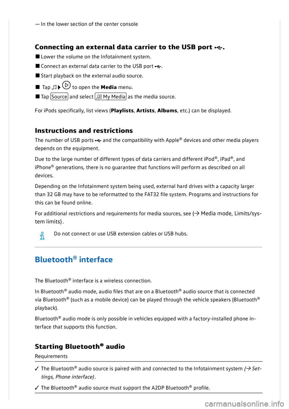 VOLKSWAGEN GOLF MK8 2020  Owners Manual 
