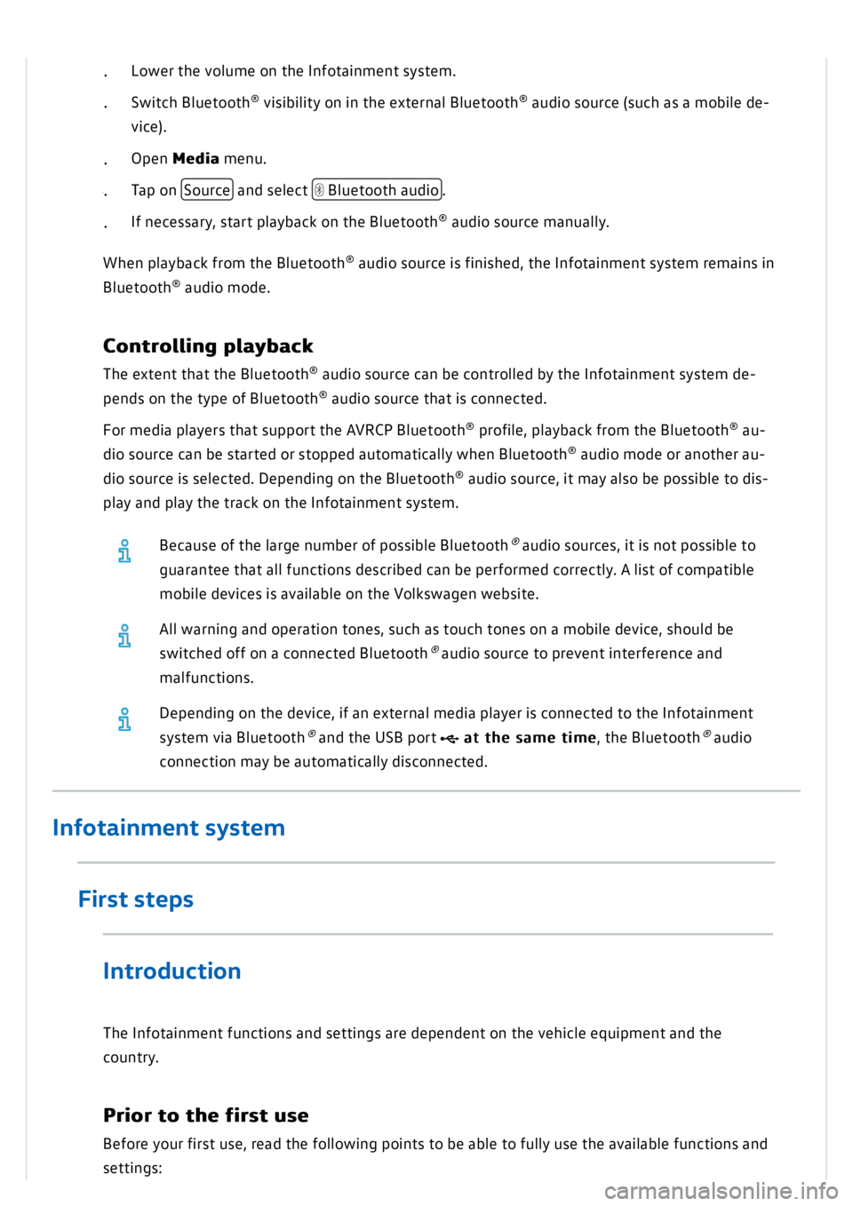VOLKSWAGEN GOLF MK8 2020  Owners Manual 