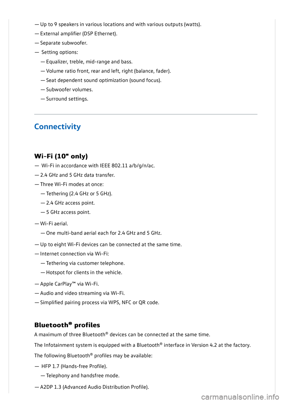 VOLKSWAGEN GOLF MK8 2020  Owners Manual 