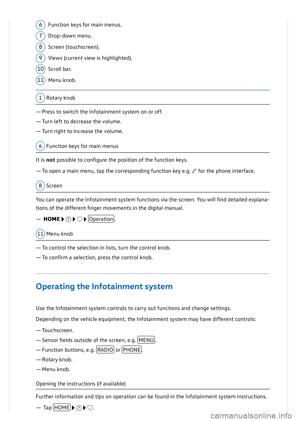 VOLKSWAGEN GOLF MK8 2020  Owners Manual 