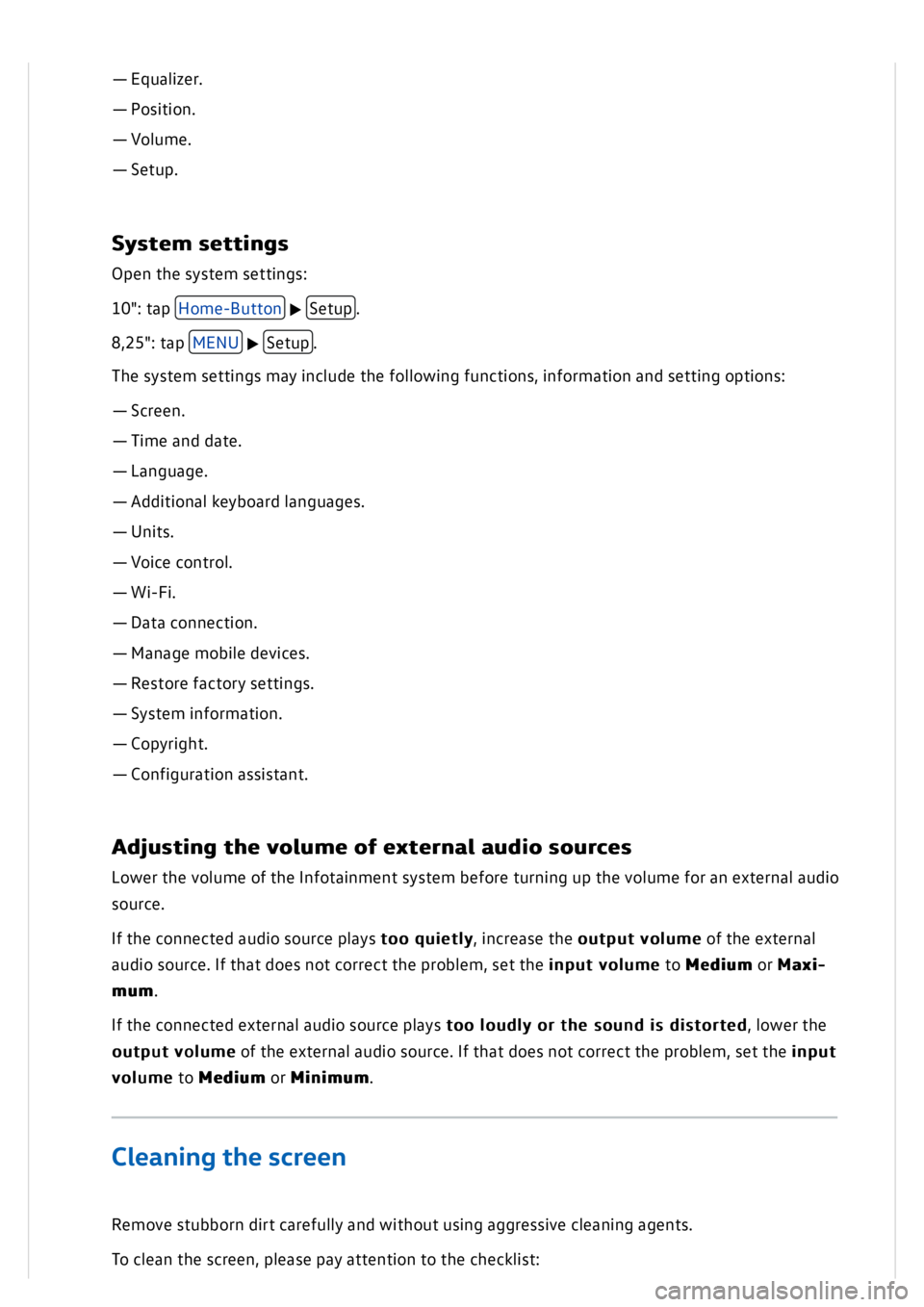 VOLKSWAGEN GOLF MK8 2020  Owners Manual 