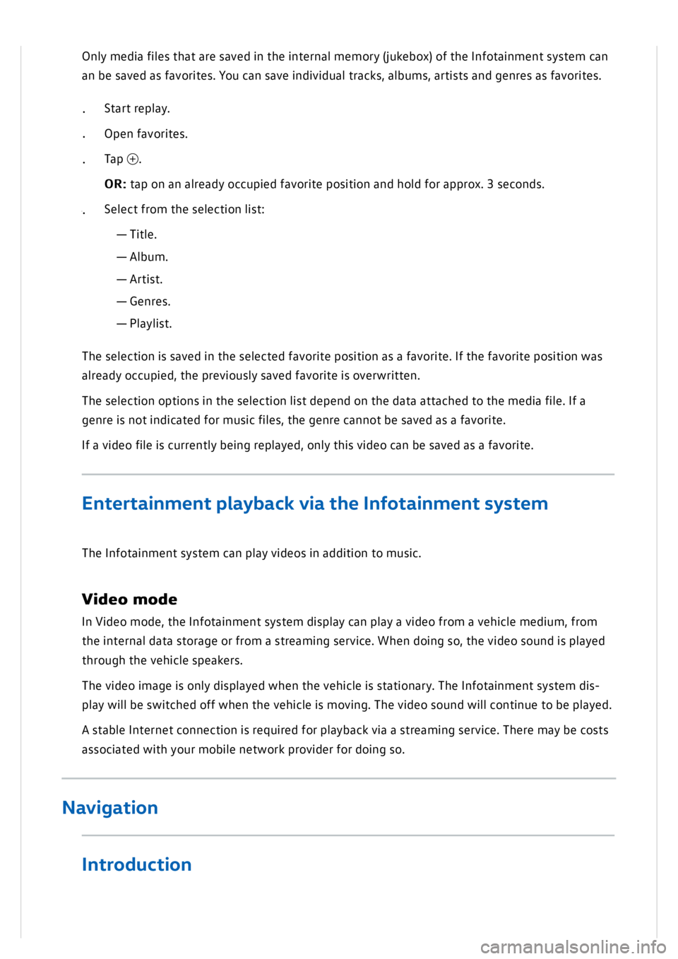 VOLKSWAGEN GOLF MK8 2020  Owners Manual 