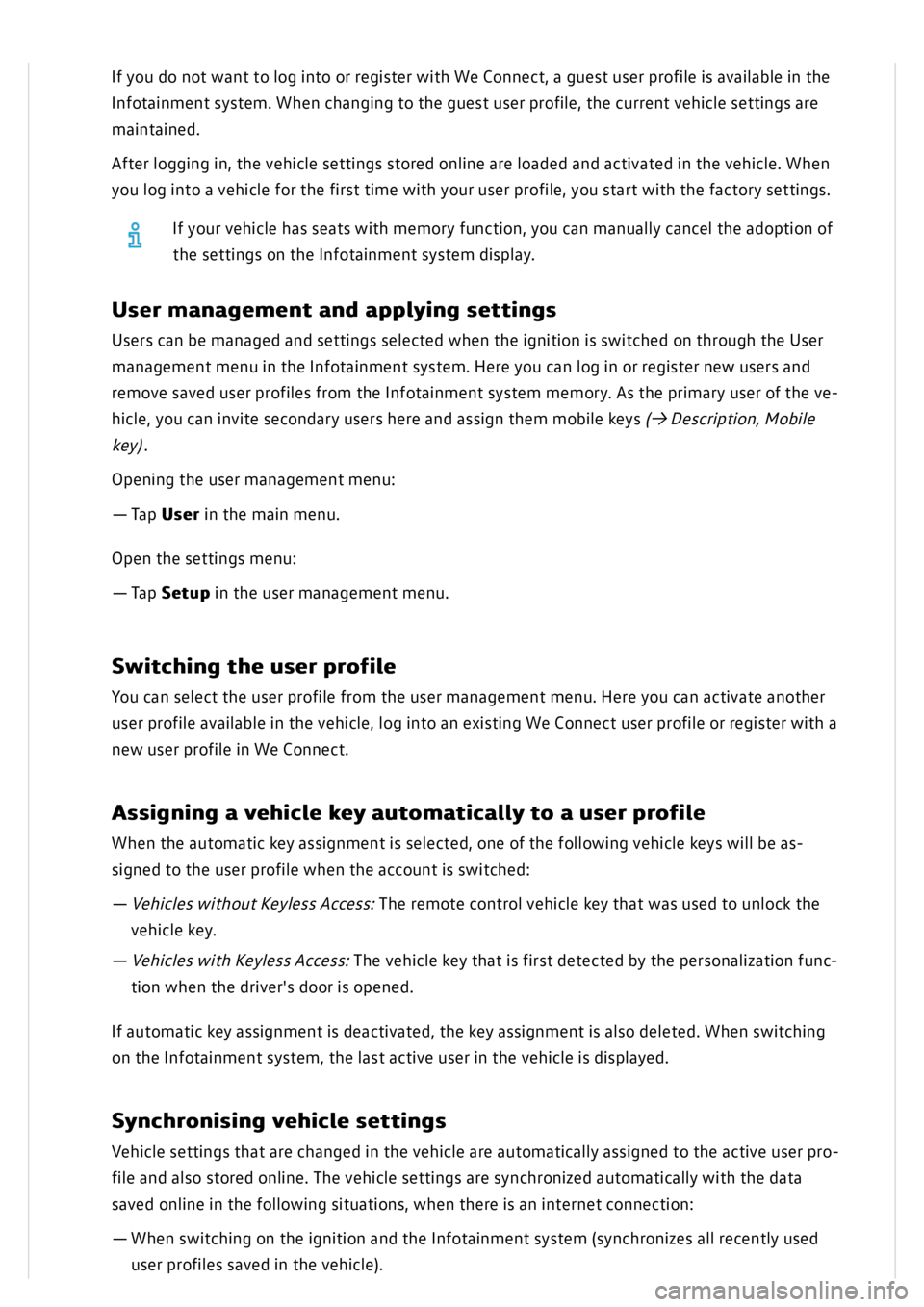 VOLKSWAGEN GOLF MK8 2020  Owners Manual 