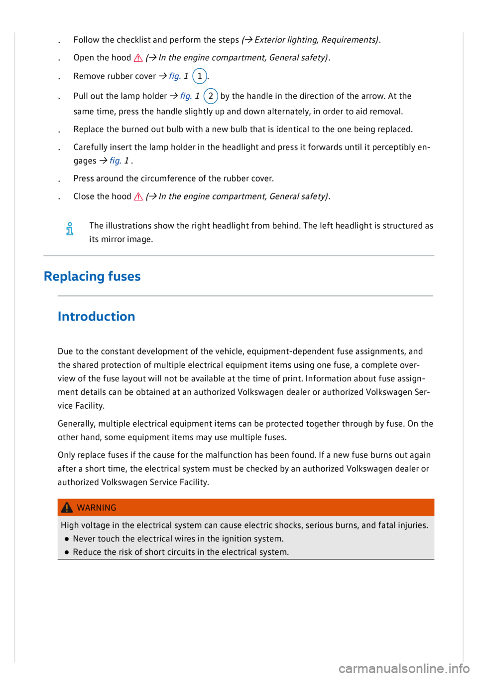 VOLKSWAGEN GOLF MK8 2020  Owners Manual 