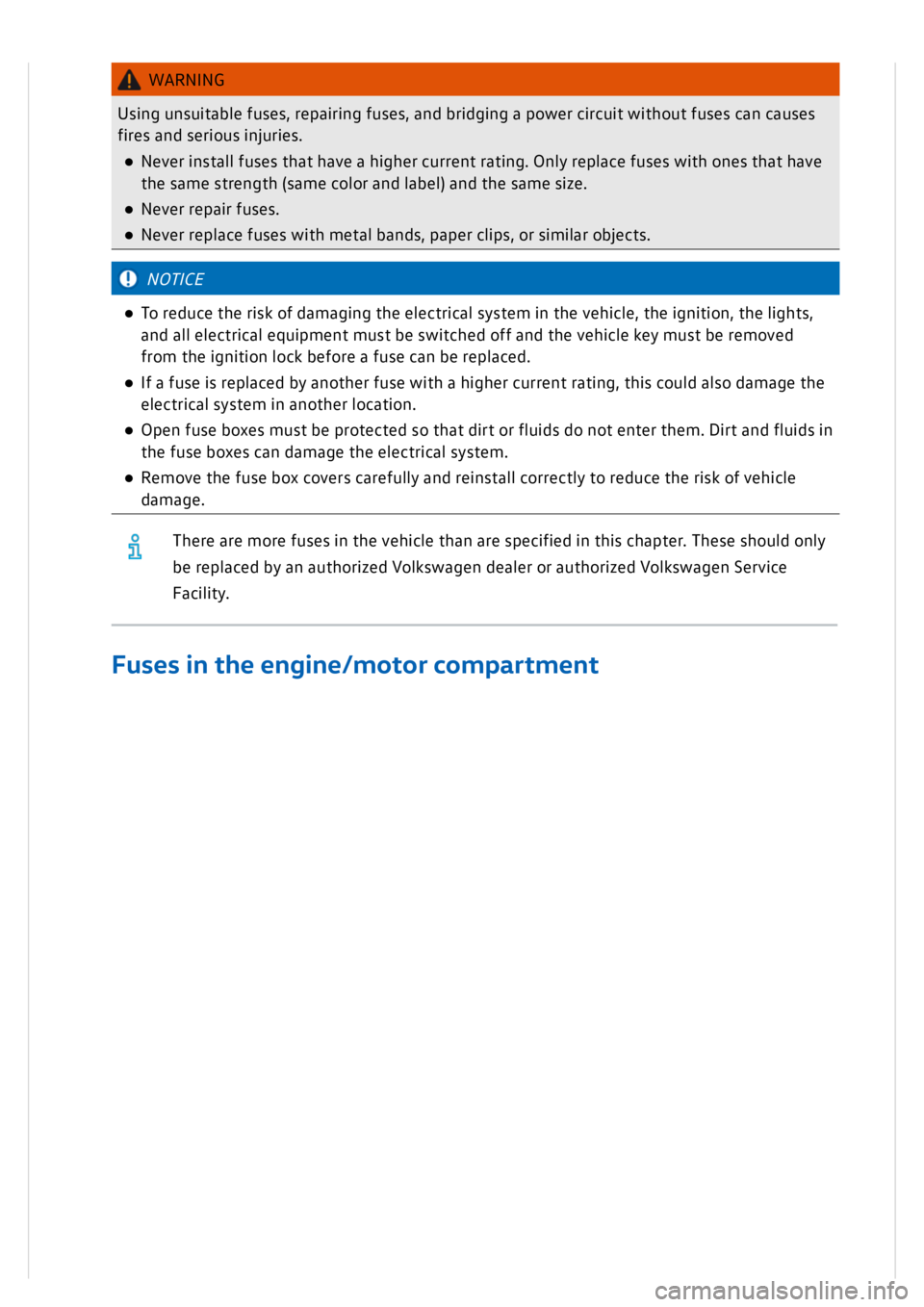 VOLKSWAGEN GOLF MK8 2020  Owners Manual 
