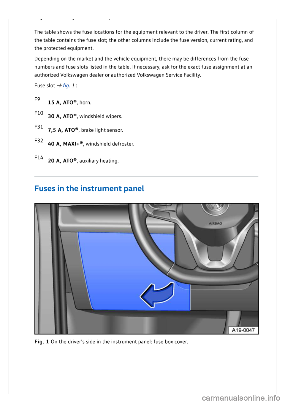 VOLKSWAGEN GOLF MK8 2020  Owners Manual 
