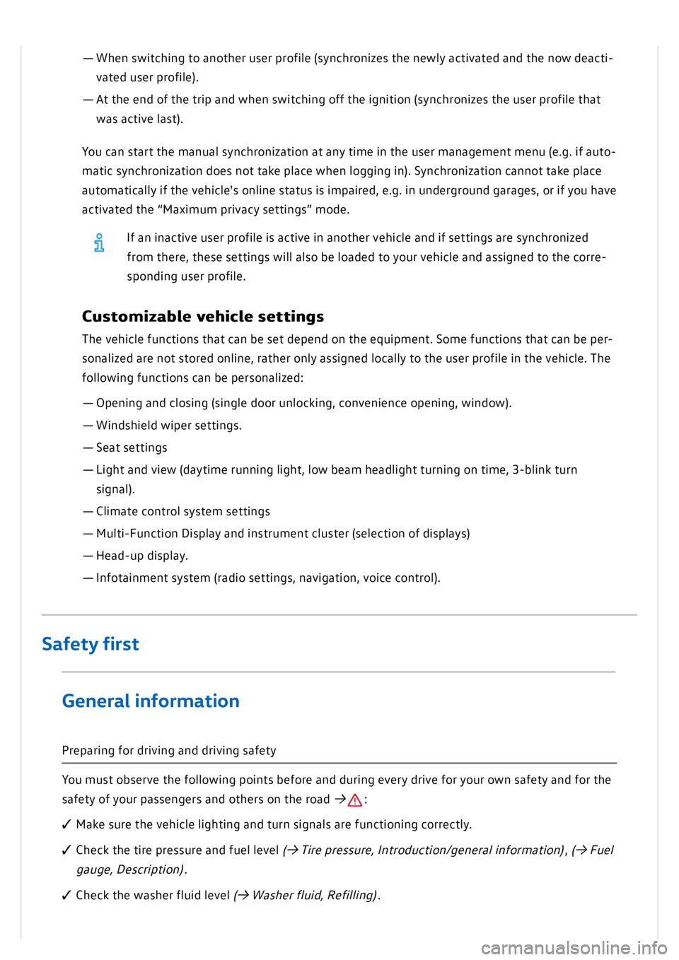 VOLKSWAGEN GOLF MK8 2020  Owners Manual 