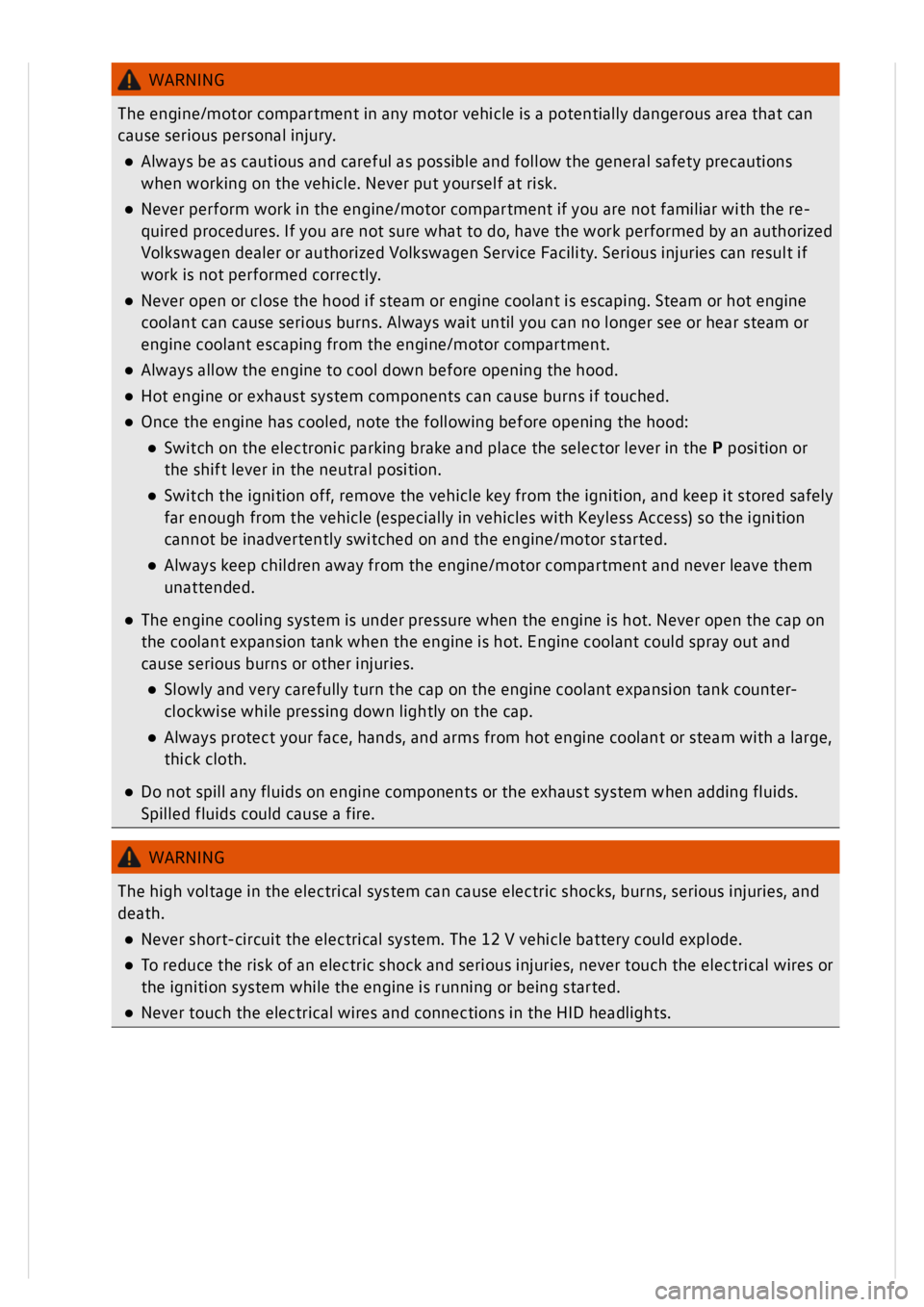 VOLKSWAGEN GOLF MK8 2020  Owners Manual 